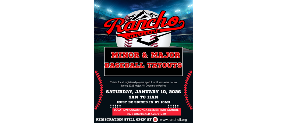 Tryouts January 10 Click for full details